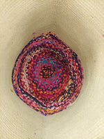 Jute and Upcycled Fabric Basket