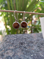 Tiger Eye Dangle Silver Earring