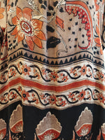 Rust Garden Block Print Kaftan
