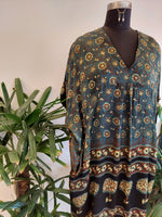 Indigo Dream Block Print Kaftan