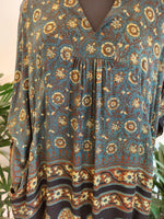 Indigo Dream Block Print Kaftan