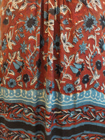 Maroon Muse Block Print Kaftan