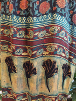 Lotus Vine Block Print Kaftan