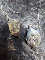Silver & Stone Drop Earrings