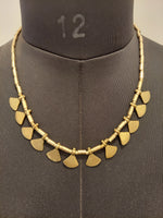 I'm Such a Fan - Brass Necklace