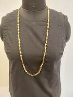 Brass Polka Dot Beaded Necklace