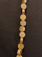 Brass Polka Dot Beaded Necklace