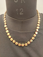Be There or Be Square - Brass Beaded Necklace