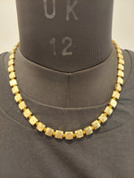 Be There or Be Square - Brass Beaded Necklace