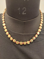 Be There or Be Square - Brass Beaded Necklace