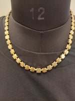 Be There or Be Square - Brass Beaded Necklace