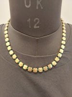 Be There or Be Square - Brass Beaded Necklace