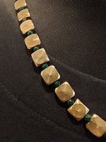 Be There or Be Square - Brass Beaded Necklace