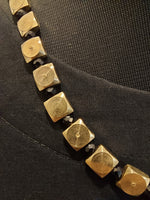 Be There or Be Square - Brass Beaded Necklace