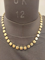 Be There or Be Square - Brass Beaded Necklace