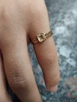 Brass Filigree Ring