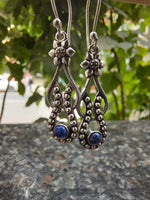 Forget Me Knot Brass Drop Earrings