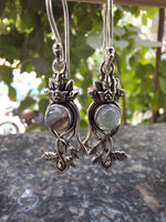 Blooming Garden Brass Drop Earrings