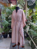White & Red Polka Dot Kaftan
