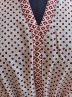 White & Red Polka Dot Kaftan