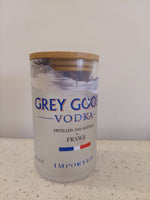 Grey Goose Jars With Wooden Lid