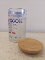 Grey Goose Jars With Wooden Lid