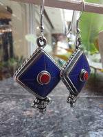 Silver & Stone Drop Earrings