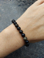 Obsidian Beaded Bracelet