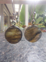 Peridot & Uncut Labradorite Drop Earrings