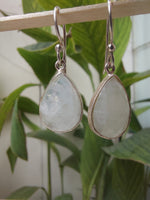 Rainbow Moonstone Teardrop Earrings