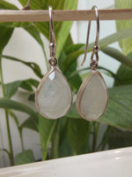 Rainbow Moonstone Teardrop Earrings