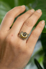 Moon Brass Ring