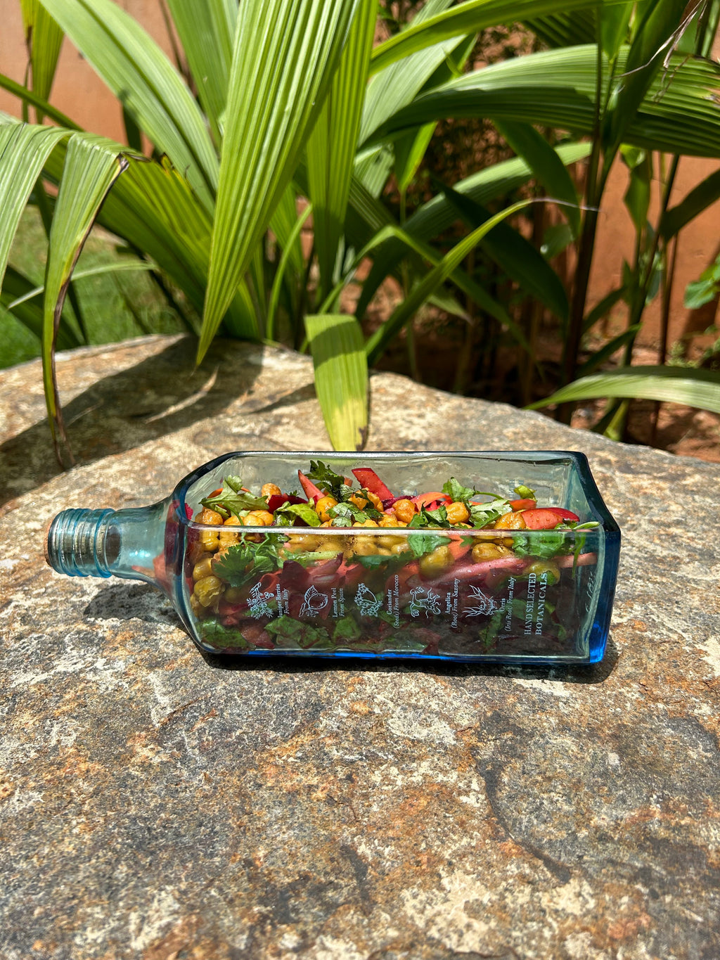 Upcycled Bombay Sapphire platter