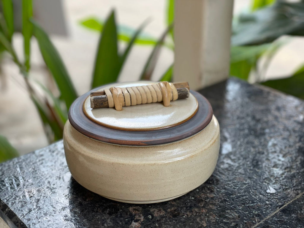 Pot with wooden lid - 750ml