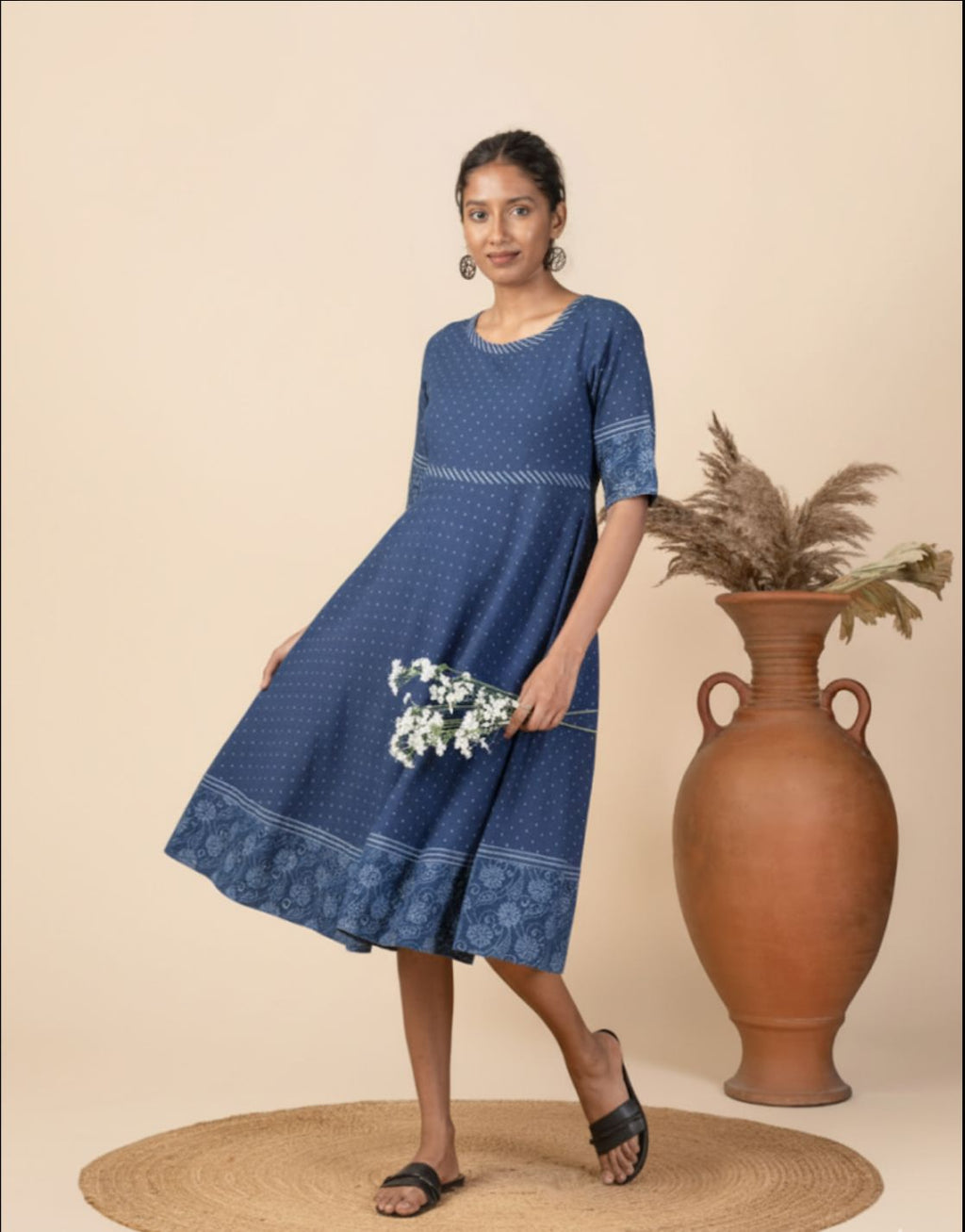 Dots and bloom dress