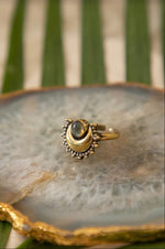 Moon Brass Ring