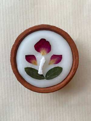 Terracotta Diya candle