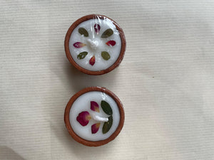 Terracotta Diya candle