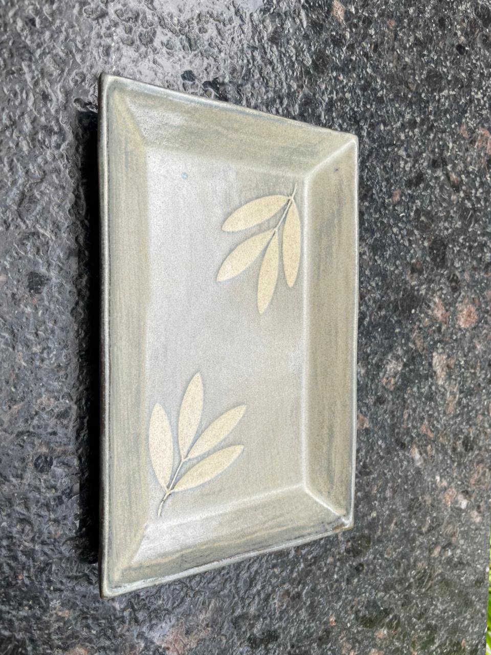 Celadon leaf trays - Rectangle