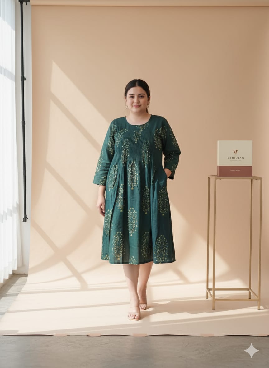 Verdant weave dress