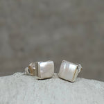 Mother Of Pearl Stud Earrings