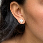 Mother Of Pearl Stud Earrings