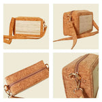 Banana Fiber & Cork Box Sling Bag
