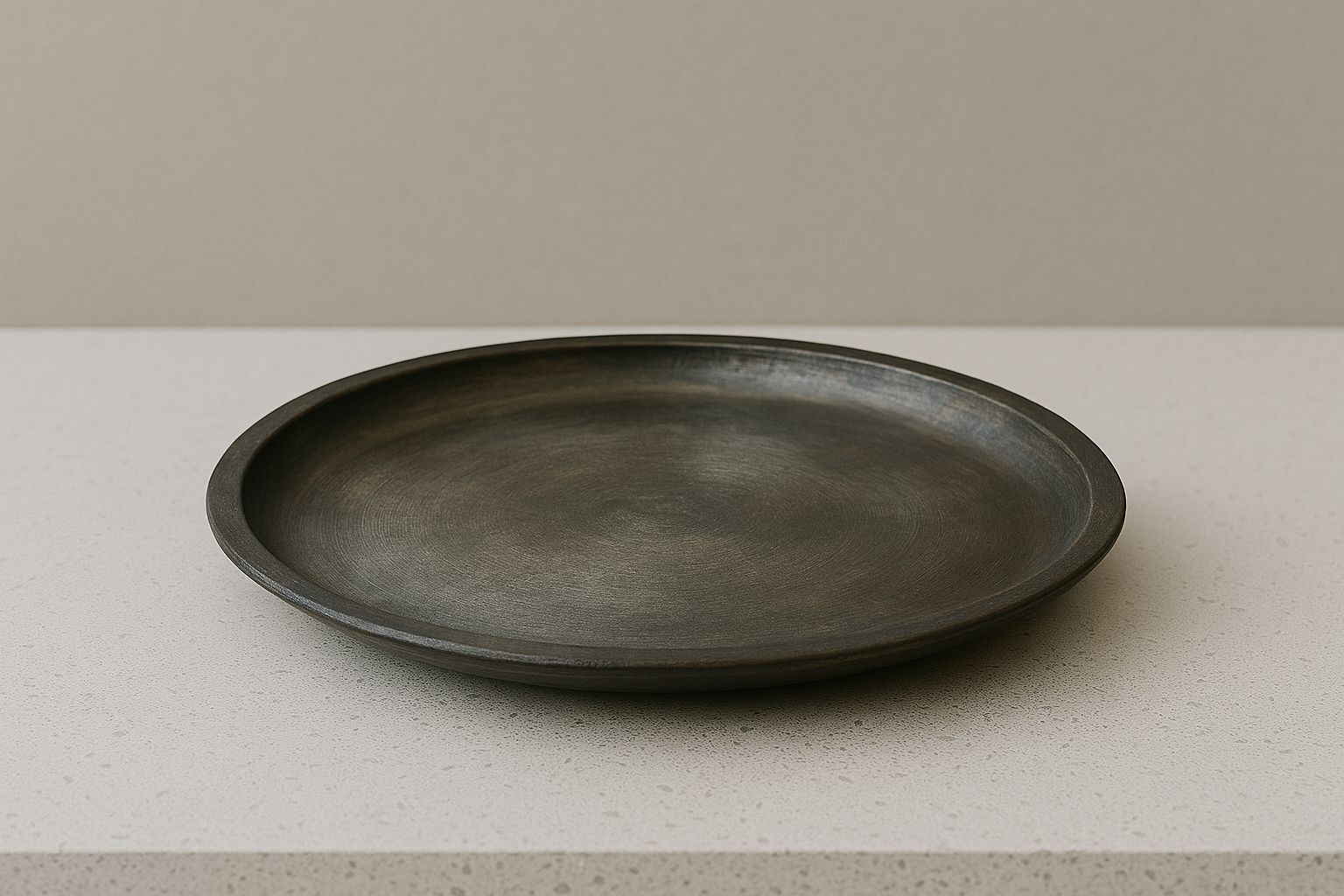 Black Pottery Plates