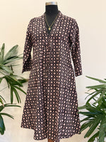 Bagh lotus floral print dress