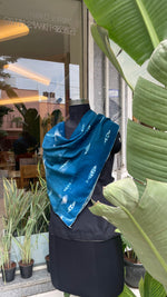 Cyanotype Scarves- Manmarziyan Collection