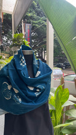 Cyanotype Scarves- Manmarziyan Collection