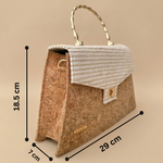 Banana Fiber and Cork Luxe Satchel