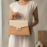 Banana Fiber and Cork Luxe Satchel