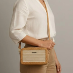 Banana Fiber & Cork Box Sling Bag